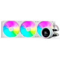 WATER COOLER KALKAN ALPHA 360MM ARGB TELA DIGITAL BRANCO KLK00049 - 4333