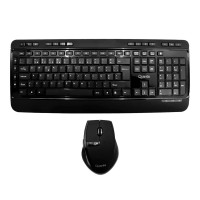 KIT TECLADO E MOUSE QUANTA QTKTM1600 ELITE WIRELESS PORTUGUÊS - PRETO - 2079