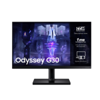 MONITOR SAMSUNG GAMER ODYSSEY G30 24 FHD 144HZ 1MS FREESYNC HDMI DP AJUSTE ALTURA PIVOT INCLINACAO - LS24BG300ELMZD - 4253