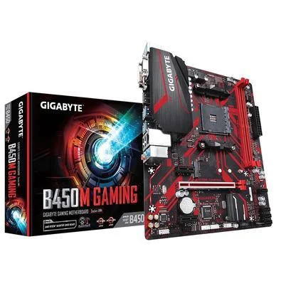 PLACA-MÃE GIGABYTE B450 GAMING, AM4 2XDDR4(MÁX 64GB),4 SATA,1 M.2, HDMI/VGA/DVI-D 2XUSB 3.2, 4XUSB 2.0 -1309